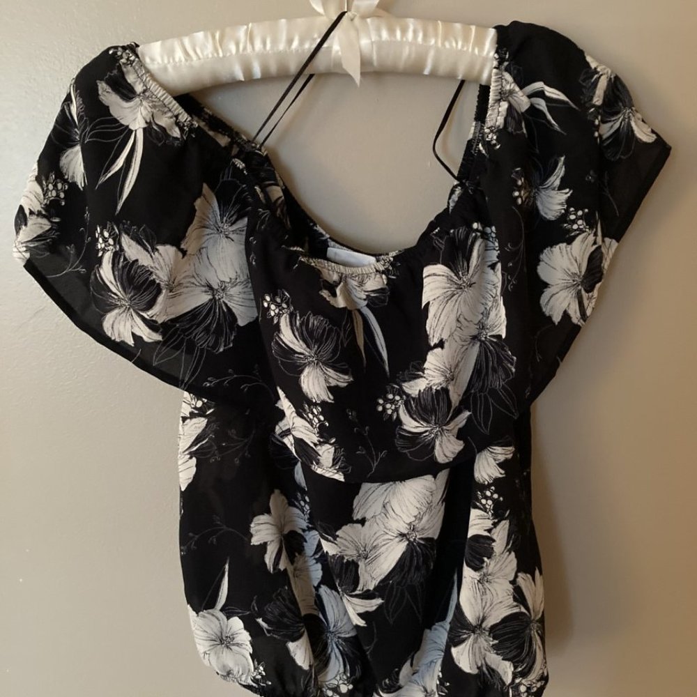 Cropped Peasant Blouse